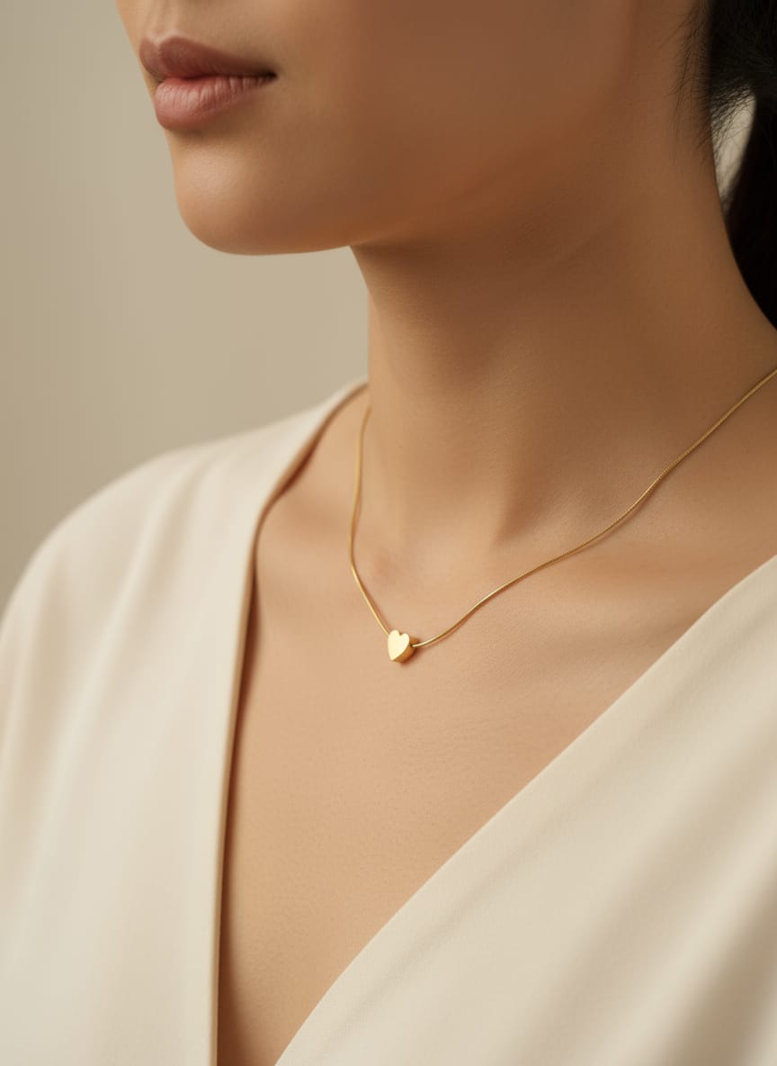Elegant Anti-Tarnish Mini Heart Pendant
