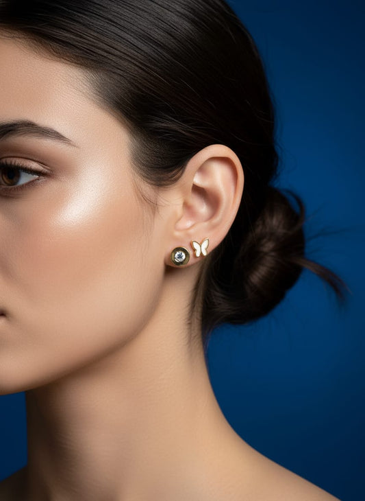 Golden Muse – Anti Tarnish Combo Earrings