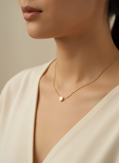 Elegant Anti-Tarnish Mini Heart Pendant
