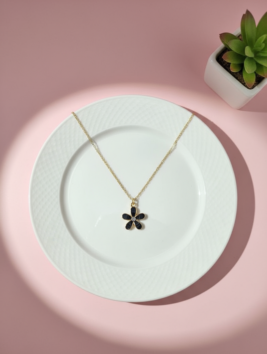 Midnight Bloom  Pendant