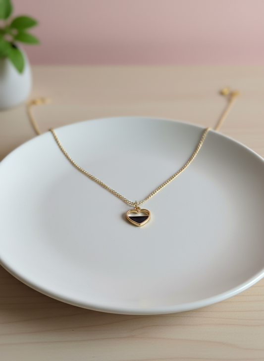 Golden Love Heart Pendant