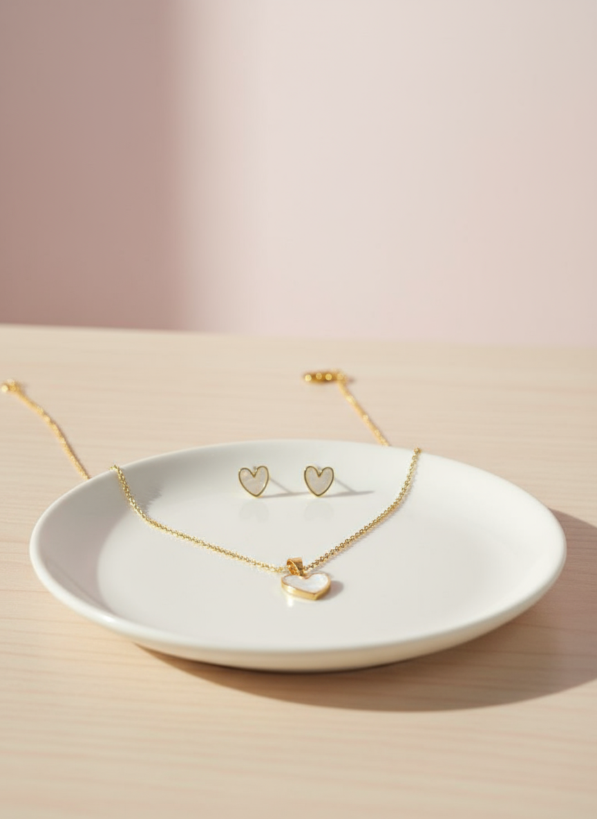 Golden Heart Anti-Tarnish Set